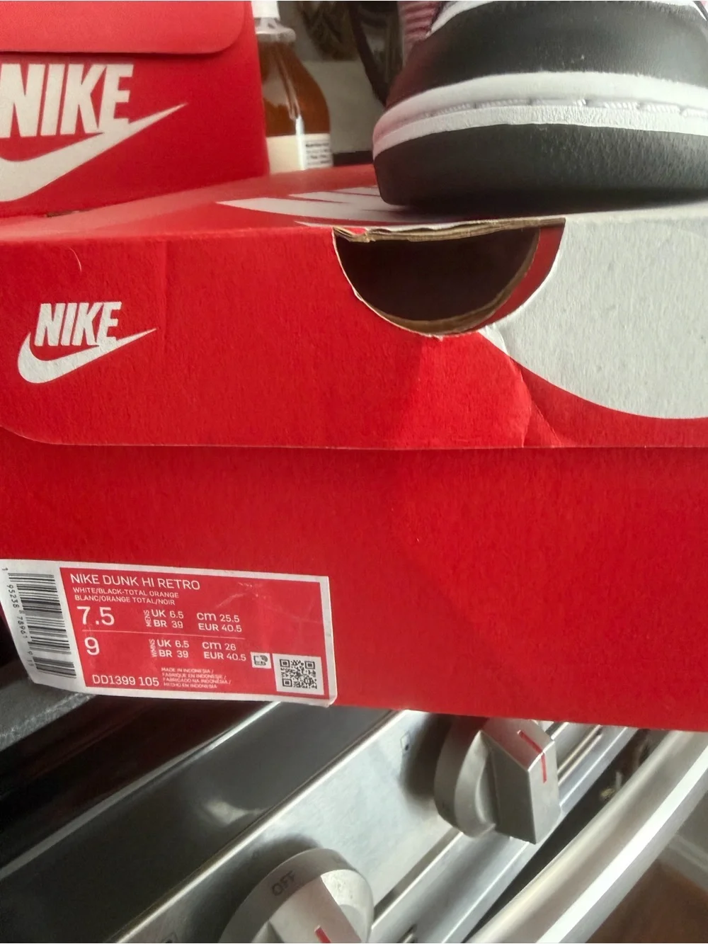 Nike Kids Black and White High-Top Sneakers